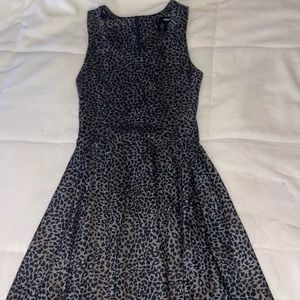Black and white cheetah dress